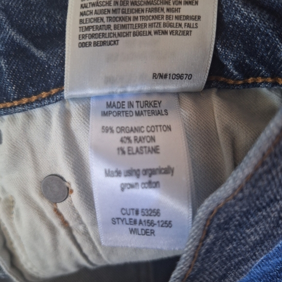 AGOLDE Wilder Jeans Hype Wash Zip Button Closure No Stretch Womens Size 24 - Picture 3 of 7